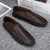 Men's khaki strap accents slip on shoe loafer 06
