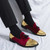 Men's red golden brogue tassel on top slip on dress shoe 05