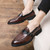 Men's brown monk strap slip on dress shoe 06