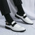 Men's white back buckle strap penny slip on shoe mule 04