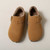 Women's camel casual buckle strap winter slip on shoe 09