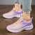 Women's purple flyknit stripe texture casual shoe sneaker 08