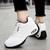 Women's white stripe block double rocker bottom shoe sneaker 10