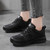 Women's black stripe accents casual shoe sneaker 03