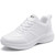 Women's white stripe accents casual shoe sneaker 01