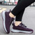 Women's dark purple weave pattern texture casual shoe sneaker 03