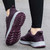 Women's dark purple weave pattern texture casual shoe sneaker 07