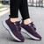 Women's dark purple weave pattern texture casual shoe sneaker 08