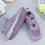 Women's purple weave pattern texture casual shoe sneaker 10