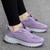 Women's purple weave pattern texture casual shoe sneaker 02
