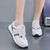 Women's white stripe wave accents casual shoe sneaker 02