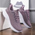 Women's purple flyknit stripe texture casual shoe sneaker 08