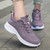 Women's purple flyknit stripe texture casual shoe sneaker 05