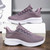 Women's purple flyknit stripe texture casual shoe sneaker 07