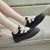 Women's black casual retro shoe sneaker 02