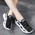 Women's black pattern cloth casual shoe sneaker 06