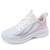 Women's pink flyknit pattern stripe texture shoe sneaker 01