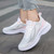 Women's pink flyknit pattern stripe texture shoe sneaker 04