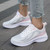 Women's pink flyknit pattern stripe texture shoe sneaker 05