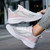 Women's pink flyknit pattern stripe texture shoe sneaker 06