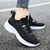 Women's black flyknit pattern stripe texture shoe sneaker 06