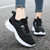 Women's black flyknit pattern stripe texture shoe sneaker 04