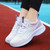 Women's white purple flyknit pattern stripe texture shoe sneaker 04