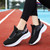 Women's black flyknit pattern stripe & print shoe sneaker 06