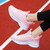 Women's pink flyknit pattern stripe & print shoe sneaker 02