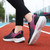 Women's black rose red flyknit casual shoe sneaker 03