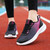 Women's black rose red flyknit casual shoe sneaker 07