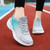 Women's grey blue flyknit casual shoe sneaker 03