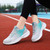 Women's grey blue flyknit casual shoe sneaker 05