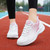 Women's white pink flyknit casual shoe sneaker 05