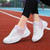 Women's white pink flyknit casual shoe sneaker 06