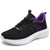 Women's black purple flyknit pattern stripe texture shoe sneaker 01