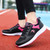 Women's black sport figure pattern & print shoe sneaker 02