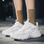 Women's white splicing accents casual shoe sneaker 02