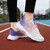 Women's white purple multi color flyknit stripe texture shoe sneaker 02