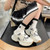 Women's beige mesh vamp thick sole casual shoe sneaker 05