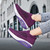 Women's purple flyknit stripe texture pattern slip on rocker bottom sneaker 02