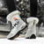 Women's beige pattern side zip winter double rocker bottom shoe boot 03