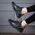 Women's black flyknit stripe texture pattern shoe sneaker 06