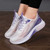 Women's purple pink flyknit stripe texture pattern shoe sneaker 08