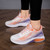 Women's orange purple flyknit stripe texture pattern shoe sneaker 03