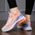 Women's orange purple flyknit stripe texture pattern shoe sneaker 07