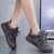 Women's brown green buckle strap accents casual shoe sneaker 03