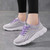 Women's grey purple flyknit stripe texture accents casual shoe sneaker 03