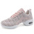 Women's pink flyknit stripe pattern texture casual shoe sneaker 01