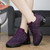 Women's purple flyknit stripe pattern texture casual shoe sneaker 06